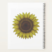 Grote Mooie Aardse Zonnebloem Unisex Planner (Achterkant)