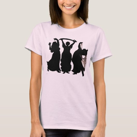 Grote, mooie bellydancers t-shirt (Voorkant)