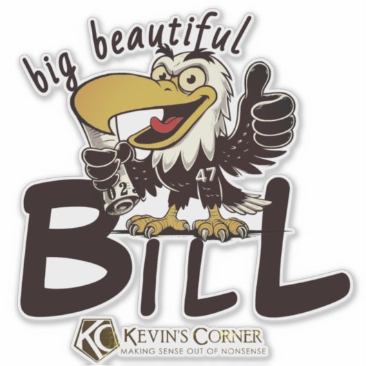 GROTE MOOIE BILL STICKER (Voorkant)