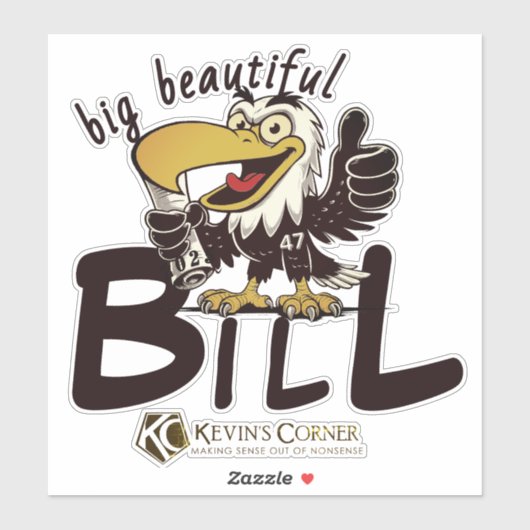 GROTE MOOIE BILL STICKER (Vel)