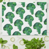 Grote mooie broccoli eten je groenten theedoek (Gevouwen)