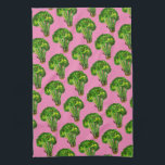 Grote, mooie broccoli eten je veggies roze theedoek<br><div class="desc">Decoreer je keuken met deze leuke broccoli-keukenhanddoek. Het maakt een geweldig huishouden of bruiloft cadeau! U kunt het aanpassen en tekst ook toevoegen. Bekijk mijn winkel voor veel meer kleuren en patronen!</div>