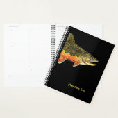 Grote, mooie Brook-forel. Pas het aan! Planner (Display)