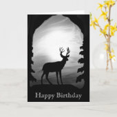 Grote Mooie Buck Kaart (Gele Bloem)