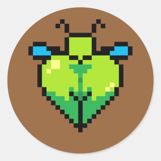 Grote mooie bug kont Sticker (Voorkant)