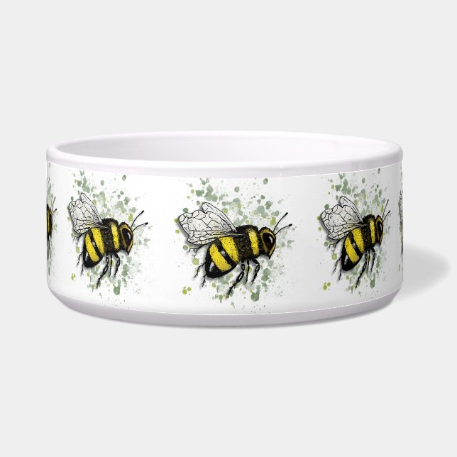 Grote Mooie HommEL, Digitale Tekening Voerbakje (Voorkant)