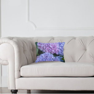 Grote Mooie Hortensia Bloemen Bloemig Accent Kussen