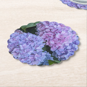 Grote Mooie Hydrangea Bloemen Bloemstuk Kartonnen Onderzetters