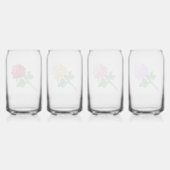 Grote Mooie Rozen Blikvorm Glas (Achterkant)