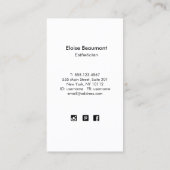 Grote mooie vlinder schoonheid visitekaartje (Achterkant)