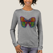 Grote mooie vlinders - Pas me aan Tri-Blend Shirt (Voorkant)