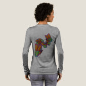 Grote mooie vlinders - Pas me aan Tri-Blend Shirt (Achterkant)