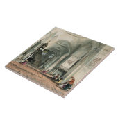 Grote moskee in Brussa, bord 24 uit 'Illustratio' Tegeltje (Zijkant)