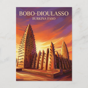 Grote Moskee van Bobo-Dioulasso Burkina Faso Briefkaart