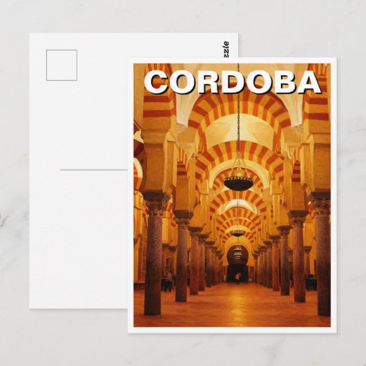 Grote moskee van Cordoba Spanje Briefkaart (Voorkant / Achterkant)