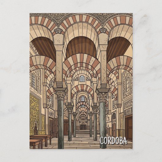 Grote Moskee van Cordoba Spanje Briefkaart (Voorkant)