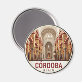 Grote Moskee van Cordoba Spanje Magneet (Voorkant / Achterkant)