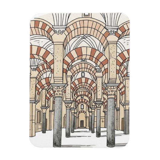 Grote Moskee van Cordoba Spanje Reizen Magneet (Verticaal)