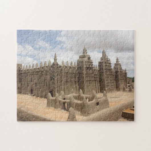Grote moskee van Djenne Legpuzzel (Horizontaal)
