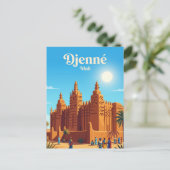 Grote Moskee van Djenné Mali Briefkaart (Staand voorkant)