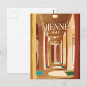 Grote Moskee van Djenné Mali Briefkaart (Voorkant / Achterkant)