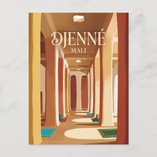 Grote Moskee van Djenné Mali Briefkaart (Voorkant)