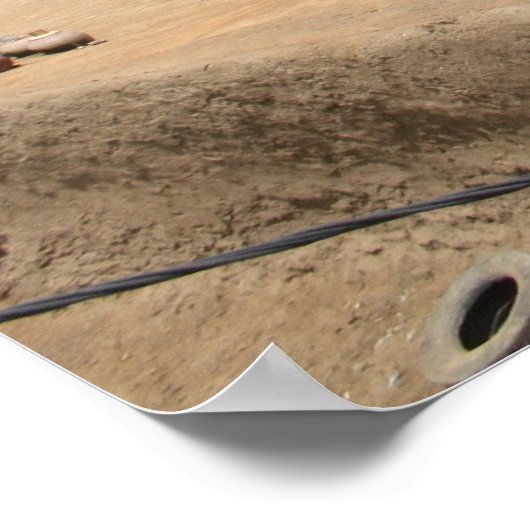 Grote moskee van Djenne Poster (Hoek)