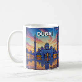 Grote Moskee van Dubai VAE Zonsondergang Koffiemok