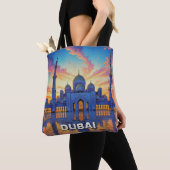 Grote Moskee van Dubai VAE Zonsondergang Tote Bag (Dichtbij)