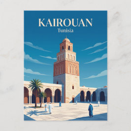Grote Moskee van Kairouan Tunesië Briefkaart