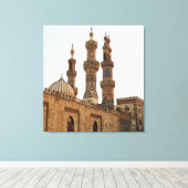 Grote moskee van Muhammad Ali Pasha Canvas Afdruk (Insitu (Houten vloer))