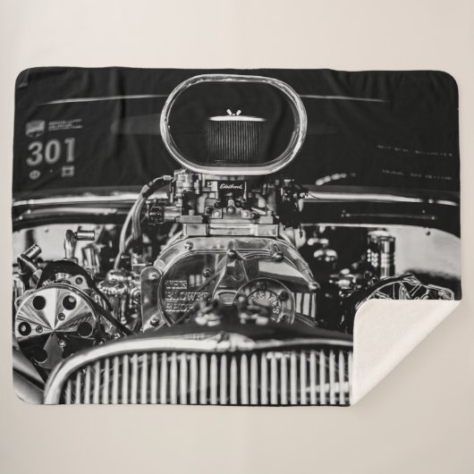 GROTE MOTOR SHERPA BLANKET SHERPA DEKEN (Voorkant (horizontaal))