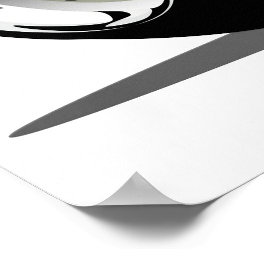 Grote motorfiets Poster (Hoek)