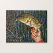 Grote Mouth Bass  Antiek fotografie Legpuzzel (Horizontaal)