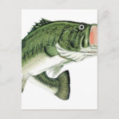 Grote Mouth Bass Briefkaart (Voorkant)