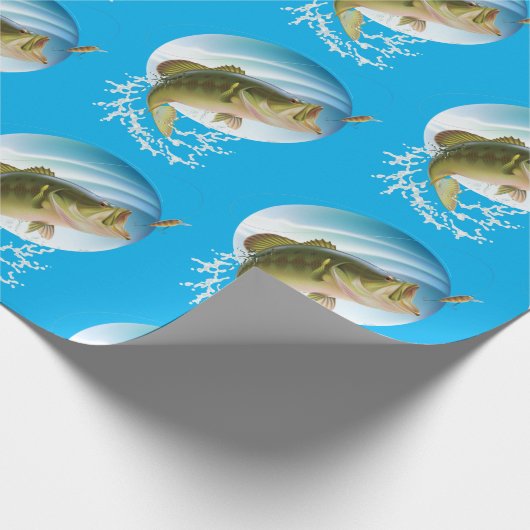 Grote Mouth Bass Cadeaupapier (Hoek)