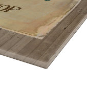 Grote Mouth Bass Fisherman Cabin Wood Boards Snijplank (Hoek)