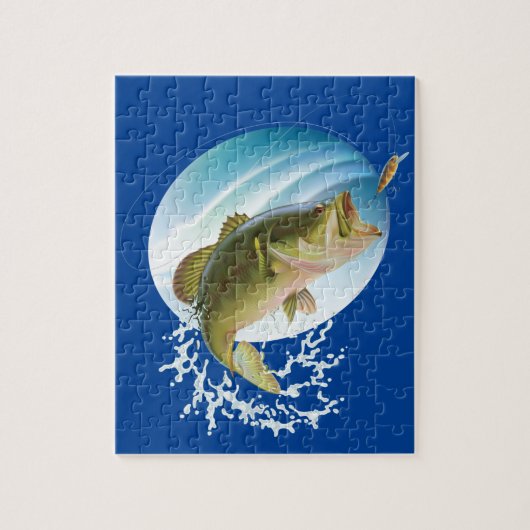 Grote Mouth Bass Legpuzzel (Verticaal)