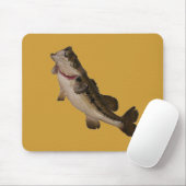 Grote Mouth Bass Mousepad Muismat (Met muis)