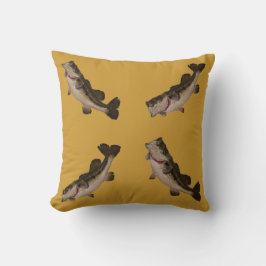 Grote Mouth Bass Pillow Kussen
