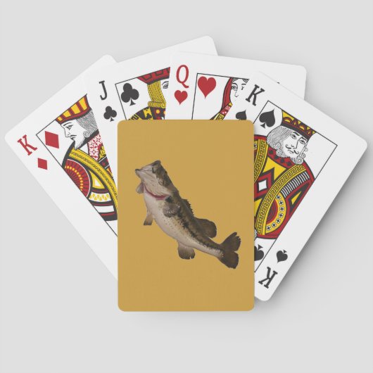 Grote Mouth Bass-spelkaarten Pokerkaarten (Achterkant)