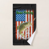 Grote Mouth Bass Vissen VS Bad Handdoek (Handdoek)