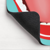 Grote Mouth Cool Muismatten Funny Cute Muismatten (Hoek)