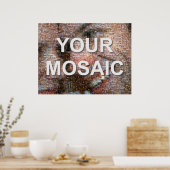 Grote mozaïek (landschap) poster (Keuken)