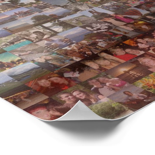 Grote mozaïek (portret) poster (Hoek)