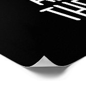 Grote muffins worden niet geboren, ze zijn donker  poster (Hoek)