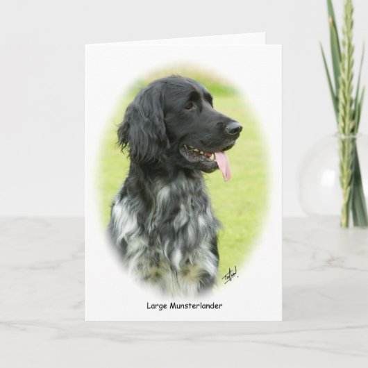 Grote Munsterlander 9W020D-065 ovaal Kaart (Voorkant)