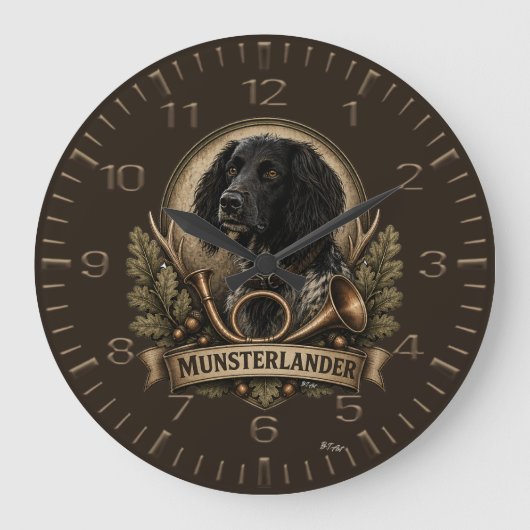 Grote Munsterlander (logo) Klok (Voorkant)