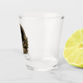 Grote Munsterlander (logo) Shot Glas (Rechts)