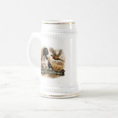 Grote Münsterländer met fazant Bierpul (Voorkant links)